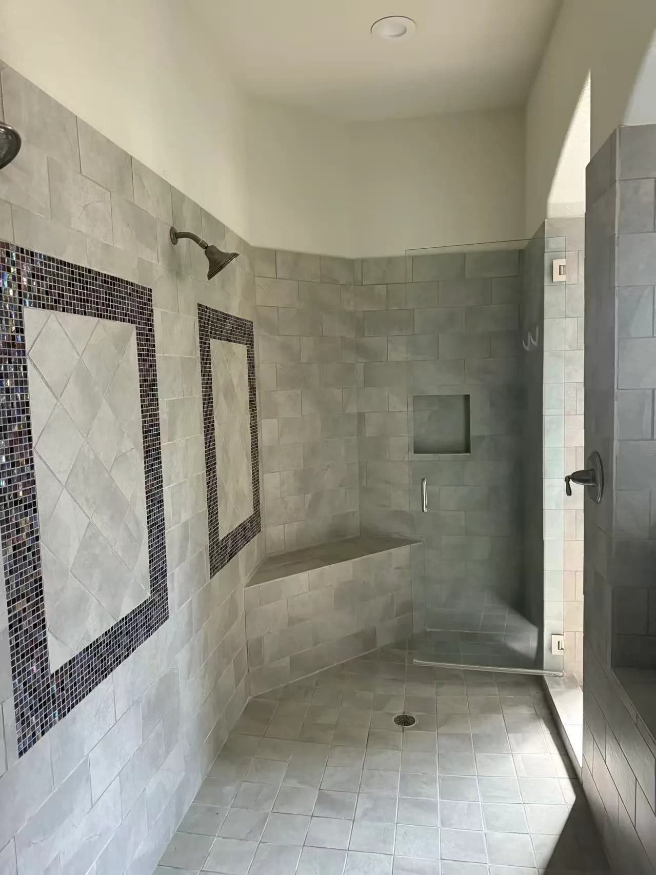 Completed bathroom and shower remodeling work