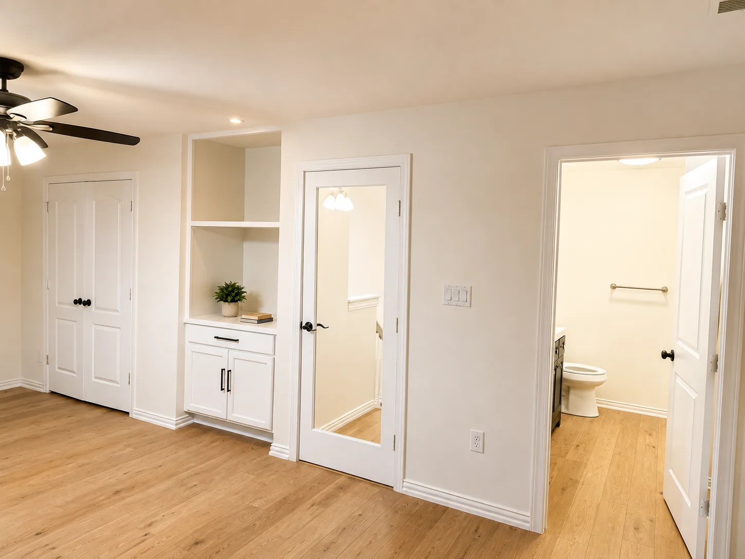 Completed flooring and tile work