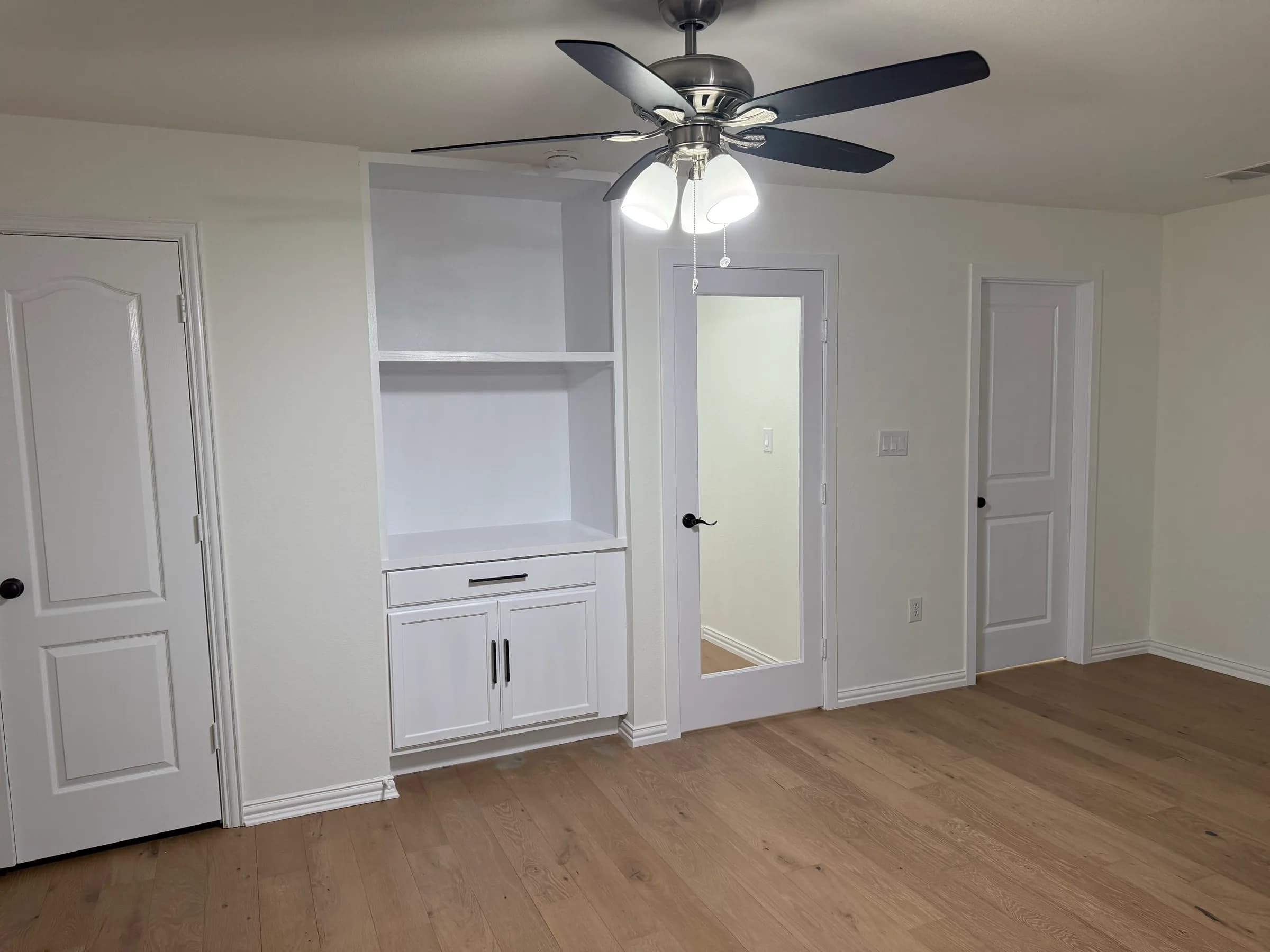 Completed remodeling work