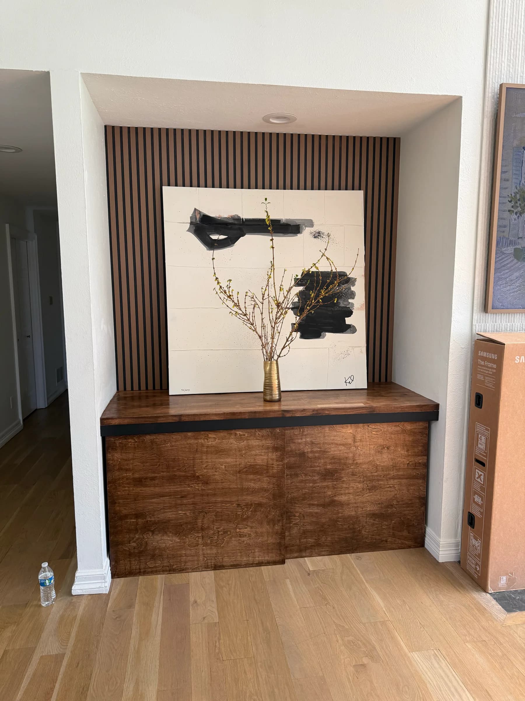 Completed remodeling work