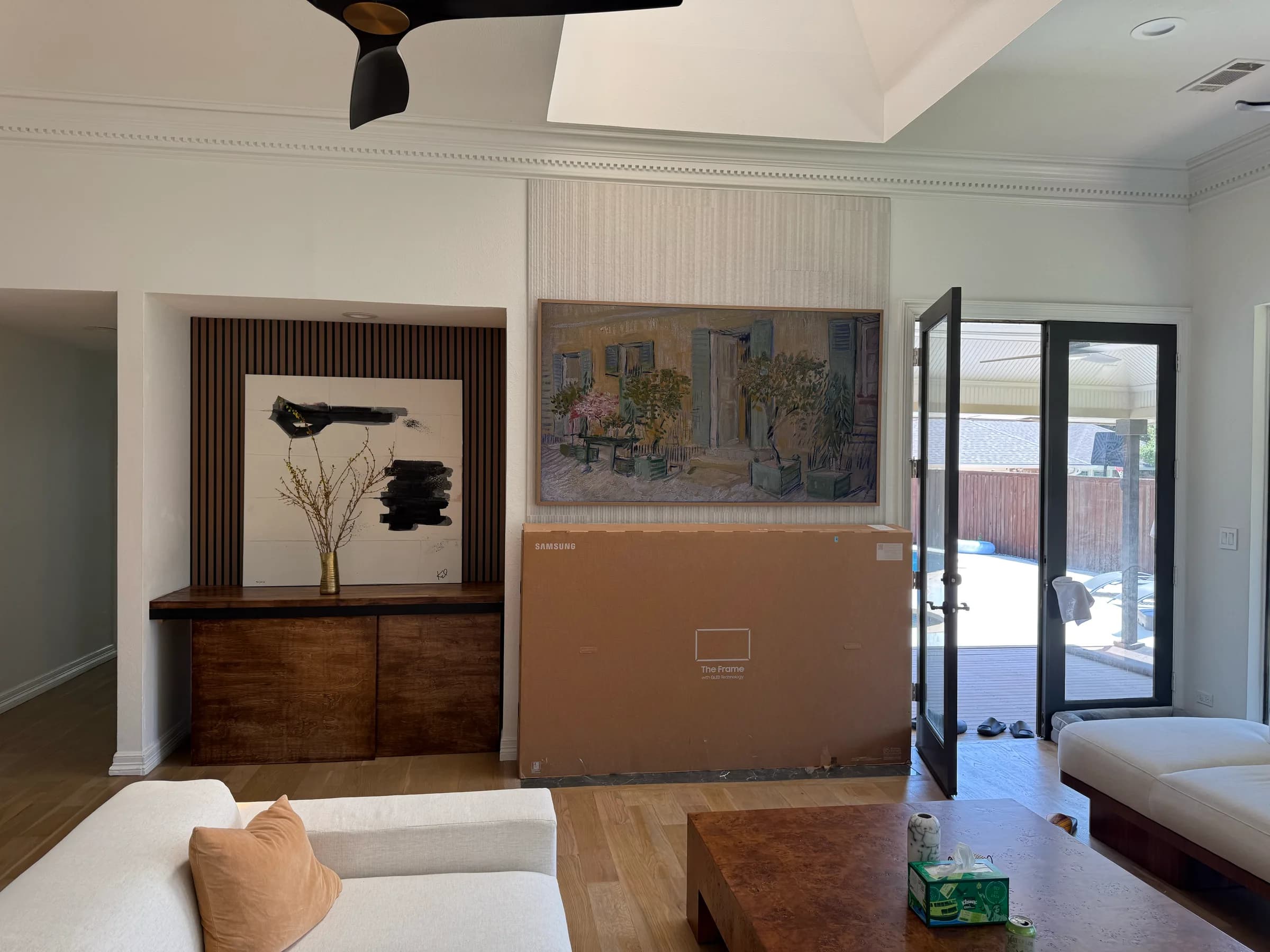 Completed remodeling work