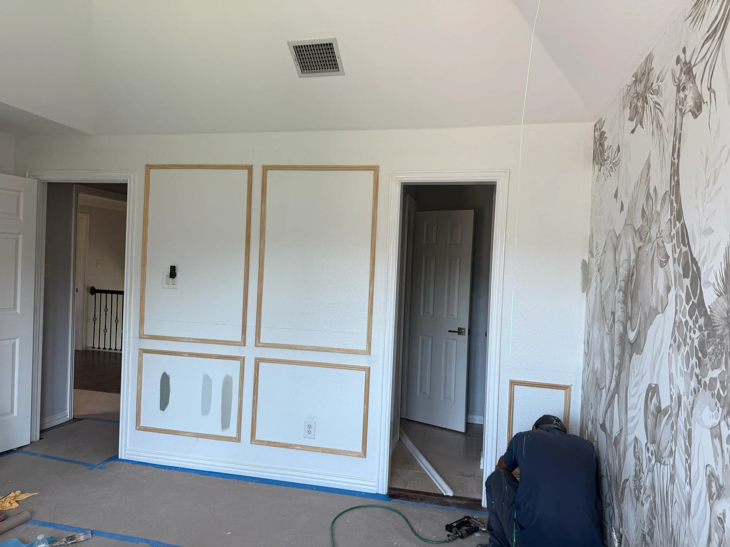Completed remodeling work