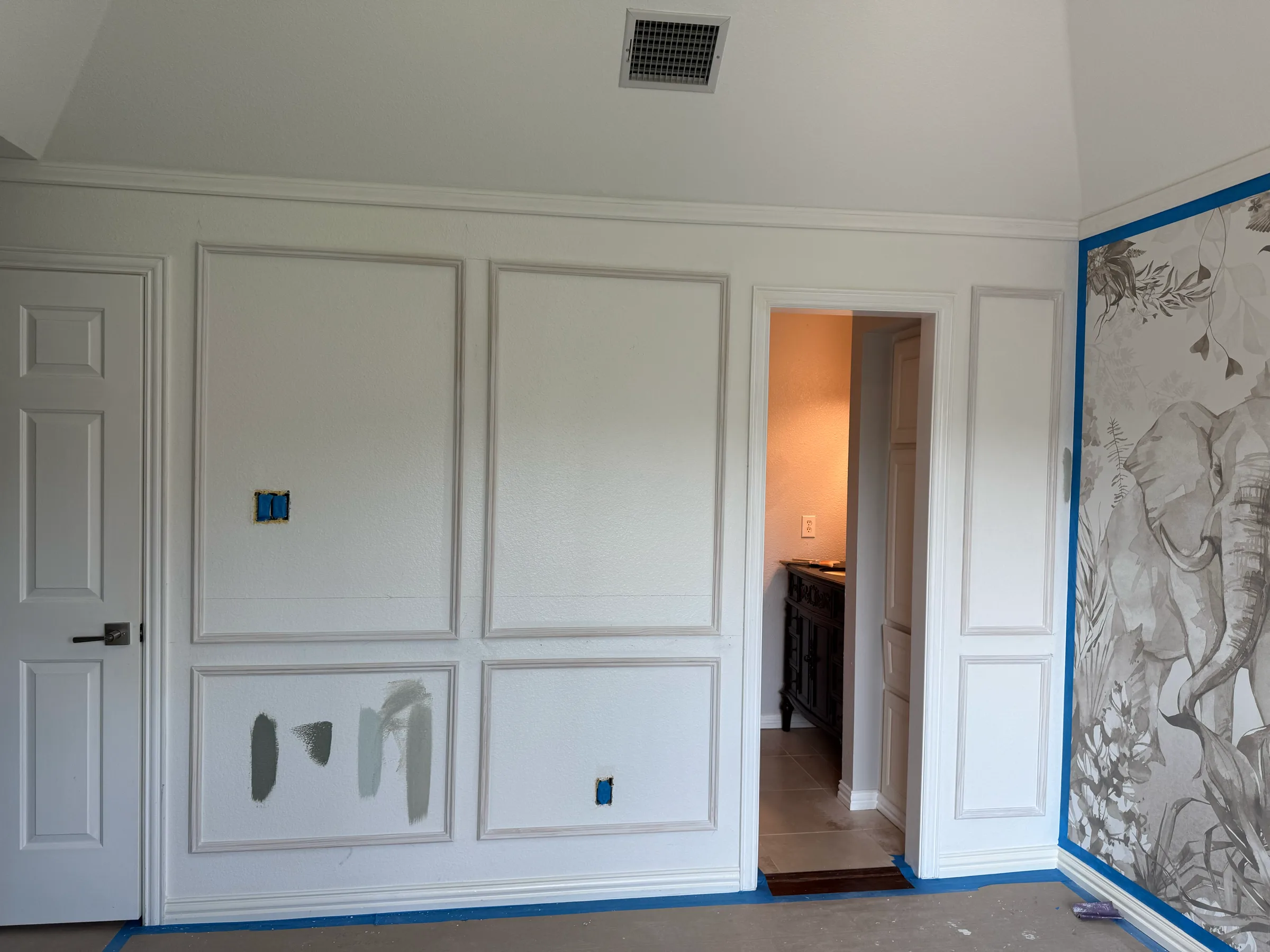 Completed remodeling work