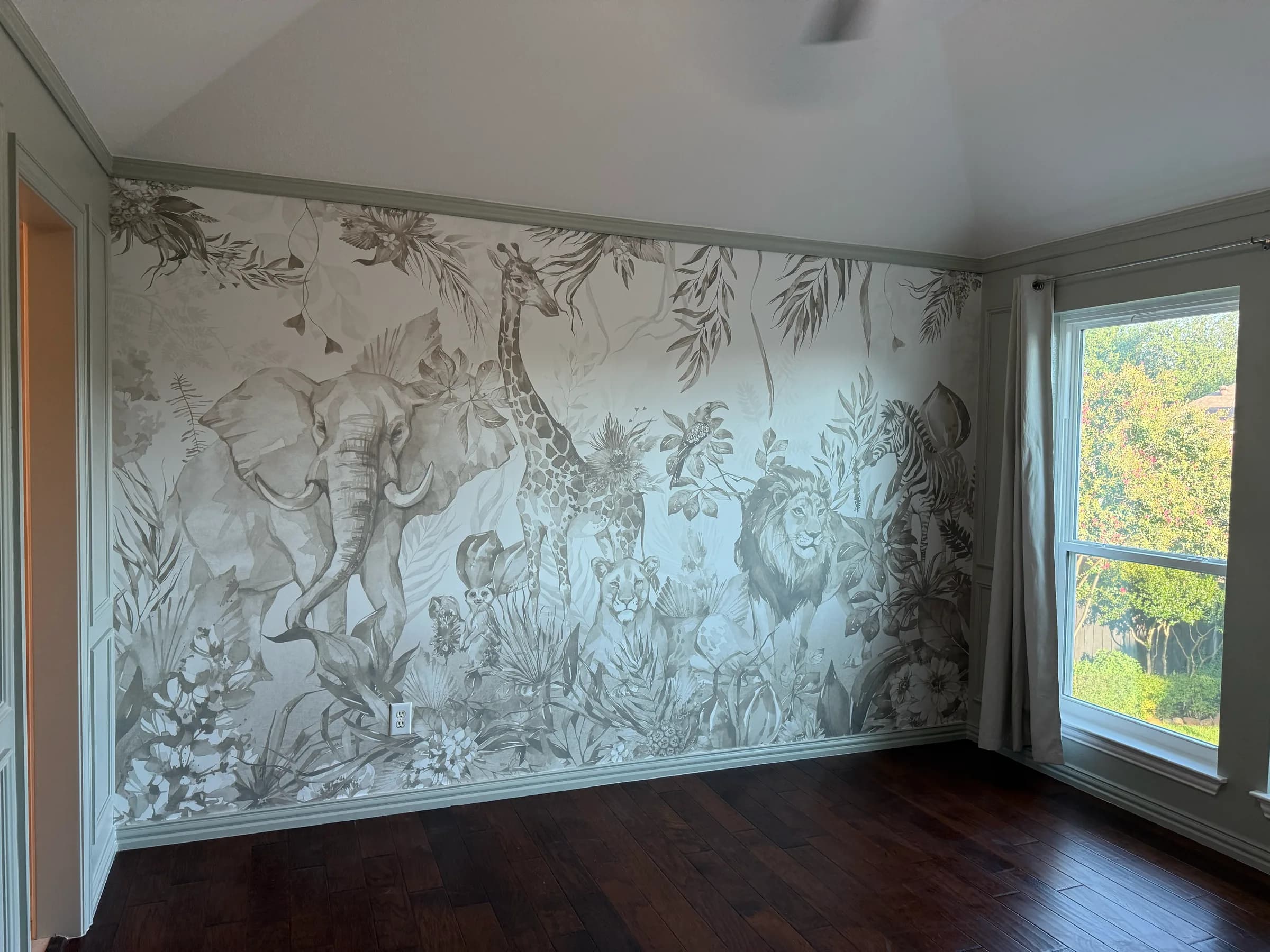 Completed remodeling work